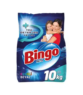 Bingo Matik 10  Kg Renkli Beyaz
