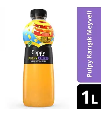 Cappy Meyve Suyu 1 Lt Pulpy Karışık Parcacık