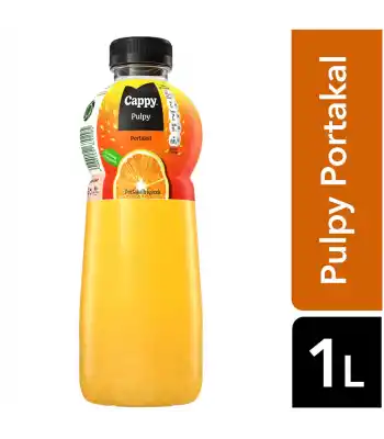 Cappy Meyve Suyu 1 Lt Pulpy Portakal Parcacık