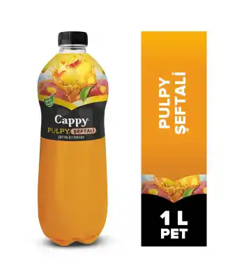 Cappy Meyve Suyu 1 Lt Pulpy Şeftali Parcacık