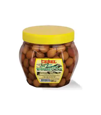 Cebel Çizik Yeşil Zeytin Erdemit 321-350 500 Gr Pet