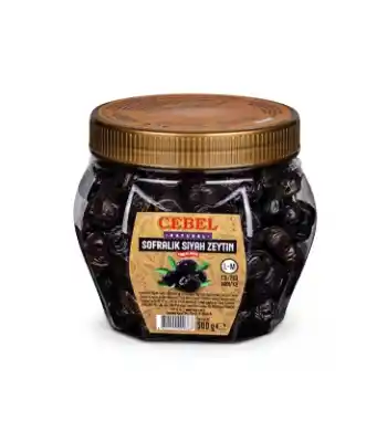 Cebel Siyah Zeytin Çok İri Taneli 231-260 Pet 500 Gr