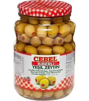 Cebel Yeşil Zeytin Biberli Akhisar 231-260 450gr Pet