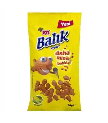 Eti Balık Kraker Daha Minik 70  Gr