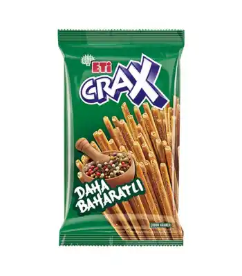 Eti Crax Daha Baharatlı Çubuk Kraker 50 Gr