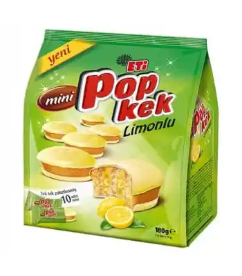 Eti Pop Kek Mini Limon Soslu 180 Gr
