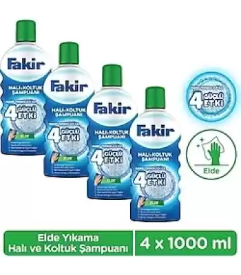 Fakir Halı Şamp. 1000ml Elde Lavanta Koli 4lü