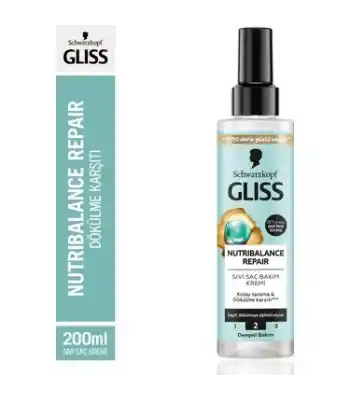 Gliss Sıvı Saç Kremi 200ml Nutri-balance Repair Tr