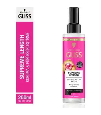 Gliss Sıvı Saç Kremi Supreme Length 200ml Tr