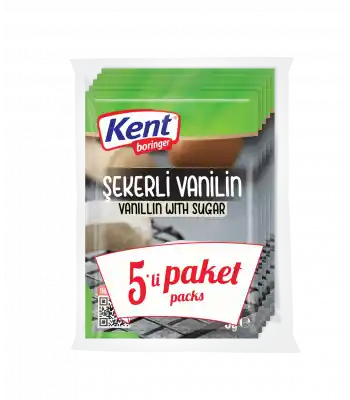Kent Şekerli Vanilin 5li Paket