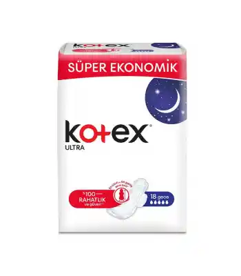 Kotex ULtra Quadro Gece 18li