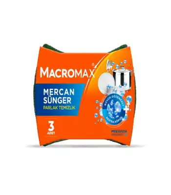 Macro Max Mercan Sünger 3lü