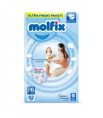 Molfix ULtra Fırsat Paketi 6no 15+ Kg 62li
