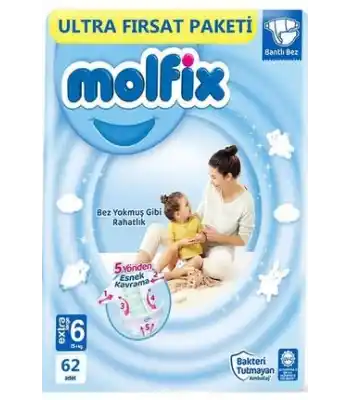 Molfix Ultra Fırsat Paketi 6no 15+kg 62li