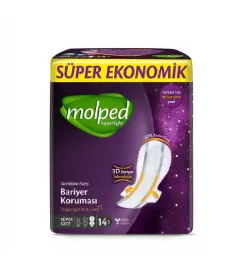 Molped Süper Night Sper Eko Gece 14lü