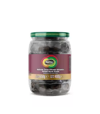 Namlı Dilimli Siyah Zeytin 230 Gr