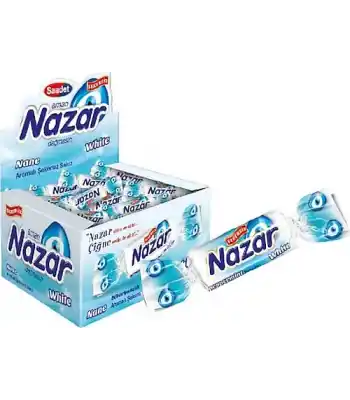 Nazar White Nane Arm. Sakız 100lü