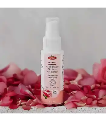 Otacı Gül Kürü Yüz Spreyi %100 Doğal Gülsuyu 50 Ml