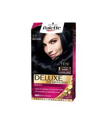 Palette Deluxe Saç Boyası 1-1 Gece Mavisi 50ml