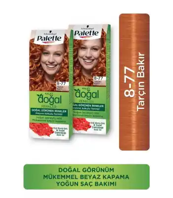 Palette Kalıcı Doğal Renkler 8-77 Tarçın Bakır Paket 2li