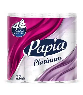 Papia 4katlı Platinum Tuvalet Kağıdı 32li