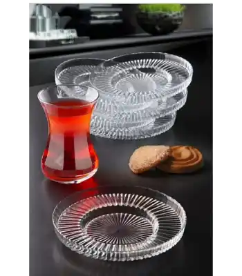 Rayan Cam Çay Tabak