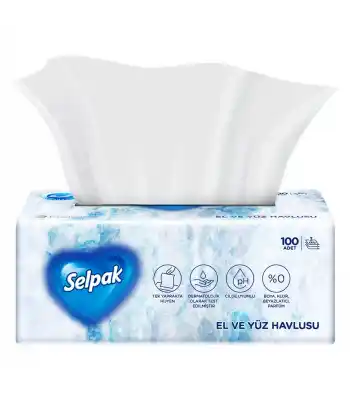 Selpak El Ve Yüz Havlusu 100lü