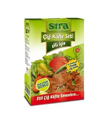 Sıra Çiğ Köfte Seti Etli 500 Gr