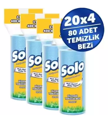 Solo Hijyenik Temizlik Bezi Paket 4lü