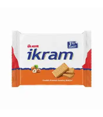 Ülker İkram Kremalı Bisküvi Fındıklı 384 Gr