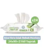 Baby Turco Islak Mendil Aloevera 90lı Koli 24lü