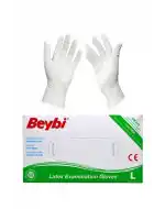 Beybi Latex Eldıven Large 100lü Pudralı
