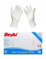 Beybi Latex Eldıven Medium 100lü Pudralı