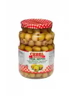 Cebel Biberli Yeşil Zeytin 400  Gr Cam