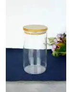 Mln 1000ml Bambu Kapak Yuv Kavanoz 400899
