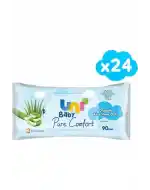 Uni Baby Islak Mendil Pure Comfort 90lı Koli 24lü
