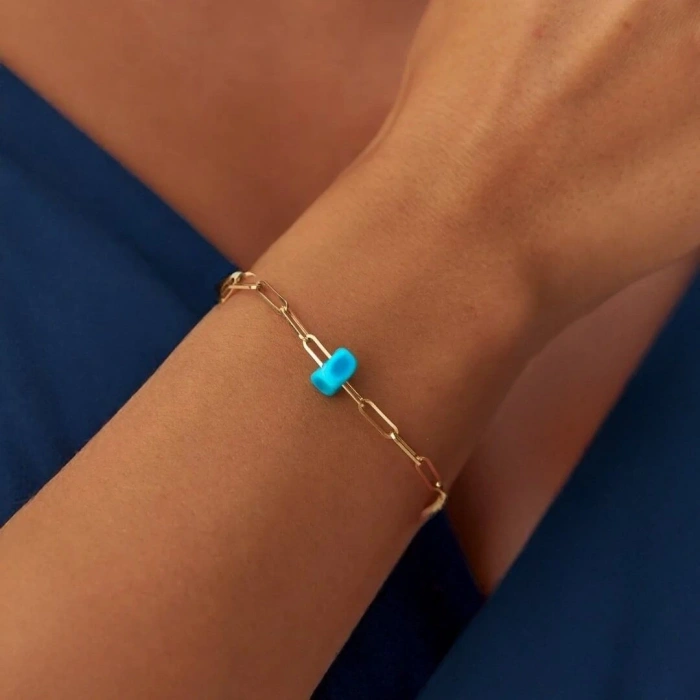 14 Ayar Altın Ataç Bileklik