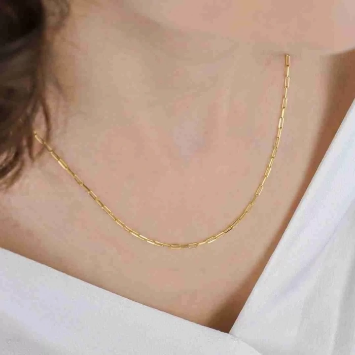 14 Ayar Altın Ataç Zincir