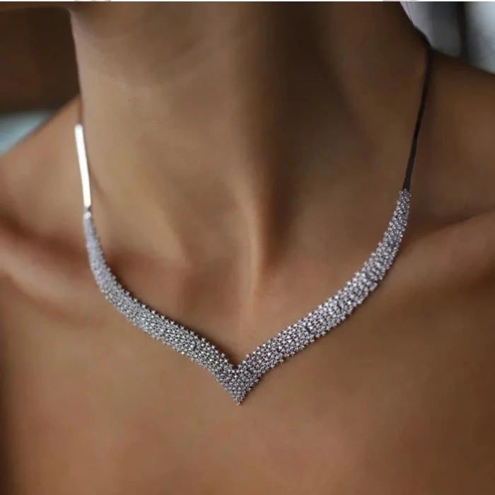 14 Ayar Altın Beyaz Saçak Set Takımı