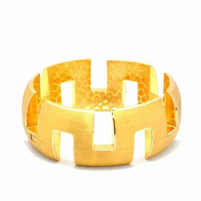 14 Ayar Altın Geniş Kelepçe