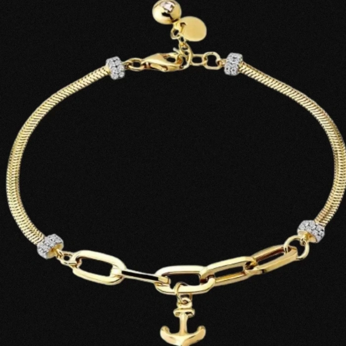 14 Ayar Altın İtalyan Charm Bileklik