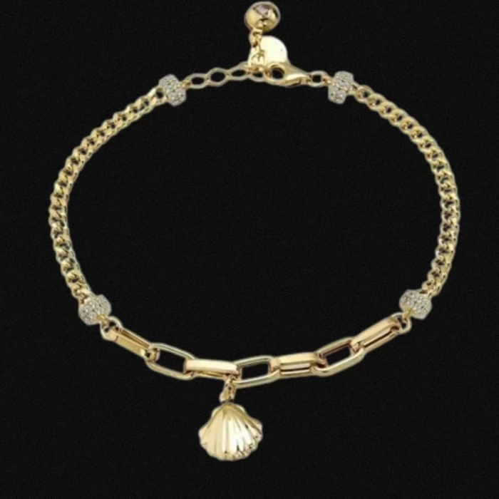 14 Ayar Altın İtalyan Midye Bileklik