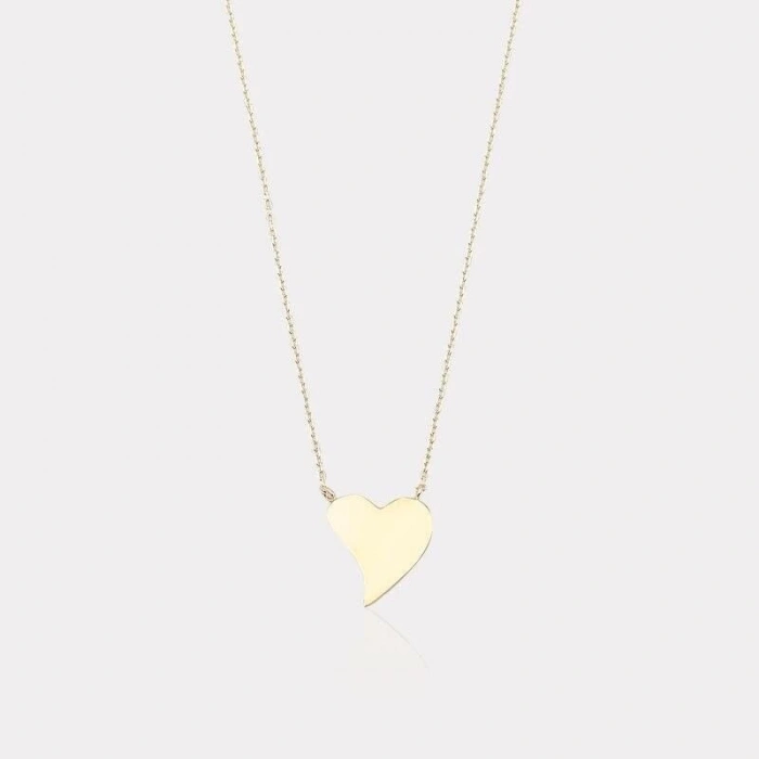 14 Ayar Altın Kalp Kolye
