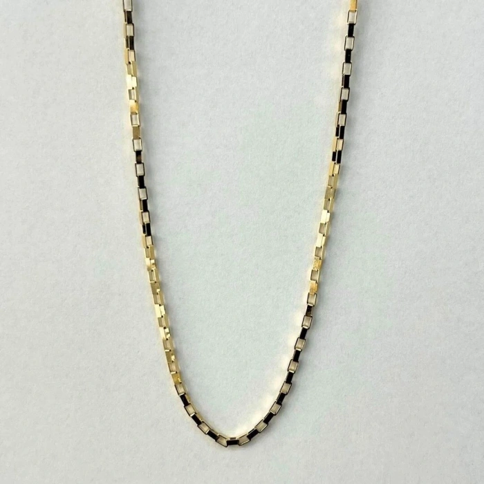 14 Ayar Altın Küp Zincir