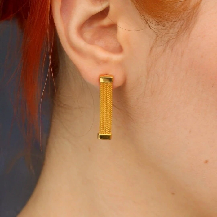 14 Ayar Altın Mesh Örgü Set Takımı