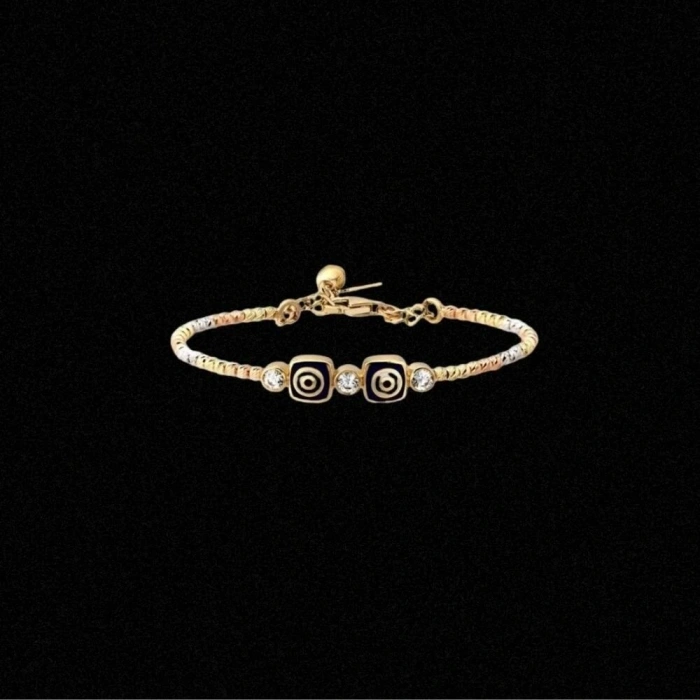 14 Ayar Altın Nazarlık Çocuk Kelepçe