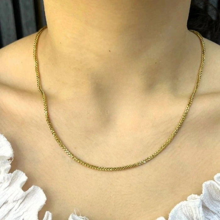 14 Ayar Altın Sarmal Zincir