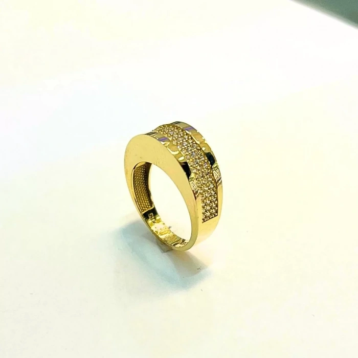 14 Ayar Altın Taşlı Yüzük