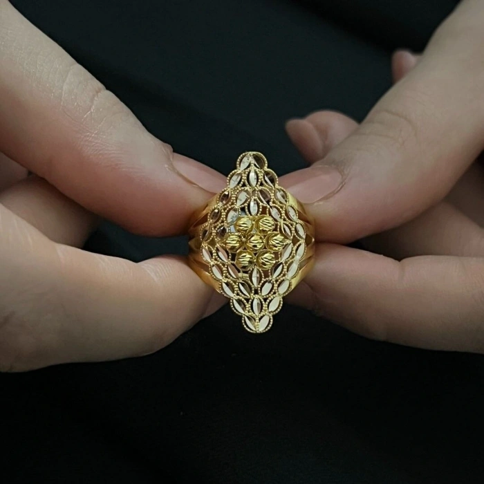 14 Ayar Altın Toplu Mekik Yüzük