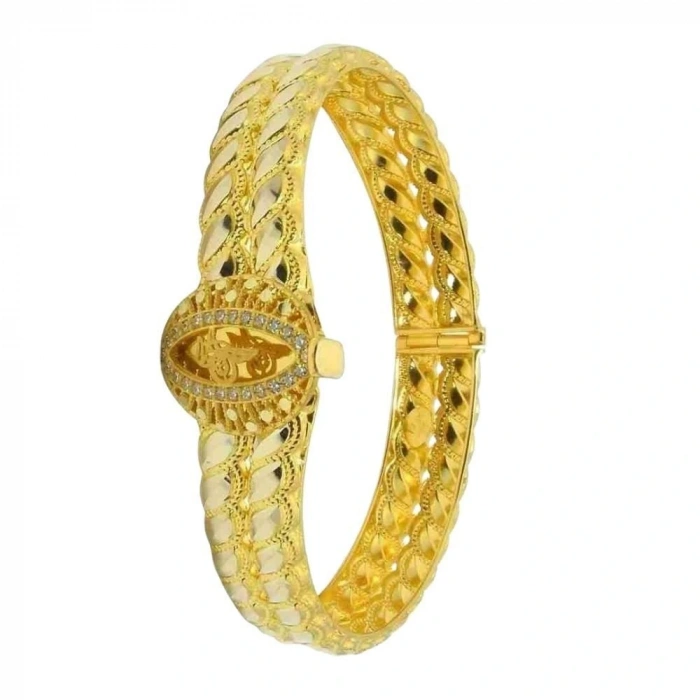 14 Ayar Altın Trabzon Hasır Kelepçe